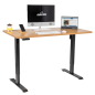 Dellonda Oak Electric Height Adjustable Standing Desk with Memory, Quiet & Fast 1400 x 700mm