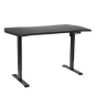 Dellonda Carbon Electric Height Adjustable Standing Desk with Memory, Quiet, 1400 x 700mm