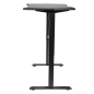 Dellonda Carbon Electric Height Adjustable Standing Desk with Memory, Quiet, 1400 x 700mm