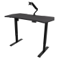 Dellonda Carbon Electric Height Adjustable Standing Desk with Memory, Quiet, 1400 x 700mm