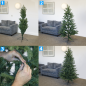 Sapin de Noël artificiel à charnière Dellonda de 180 cm avec plus de 1 000 embouts en PE/PVC