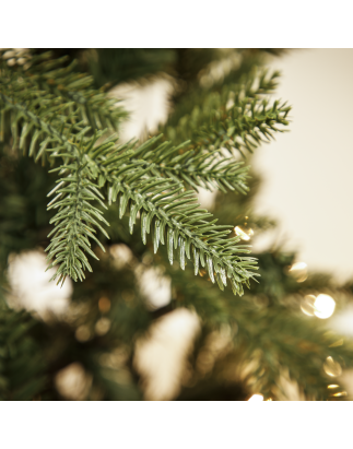 Sapin de Noël artificiel à charnière Dellonda de 210 cm avec plus de 1 000 pointes en PE/PVC - DH46