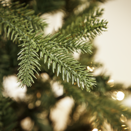 Sapin de Noël artificiel à charnière Dellonda de 210 cm avec plus de 1 000 pointes en PE/PVC - DH46