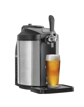 Baridi 5L Mini Fût Distributeur De Bière Robinet 4°C Refroidissement Intégré