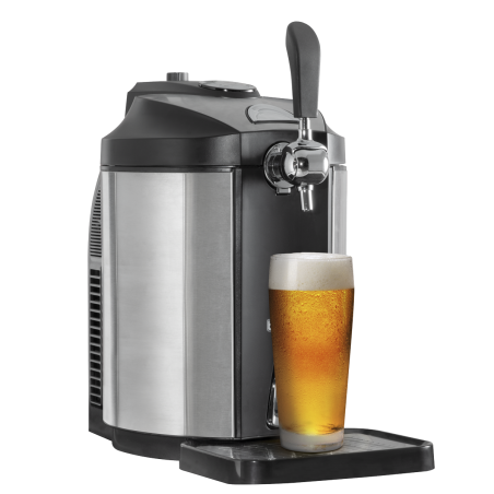 Baridi 5L Mini Fût Distributeur De Bière Robinet 4°C Refroidissement Intégré