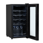 Baridi 15 Bottle Wine Cooler Fridge with Digital Touchscreen Controls & LED Light, Black