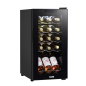 Baridi 15 Bottle Wine Cooler Fridge with Digital Touchscreen Controls & LED Light, Black