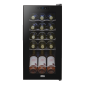 Baridi 15 Bottle Wine Cooler Fridge with Digital Touchscreen Controls & LED Light, Black