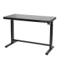 Dellonda Black Electric Adjustable Standing Desk with USB & Drawer, 1200 x 600mm