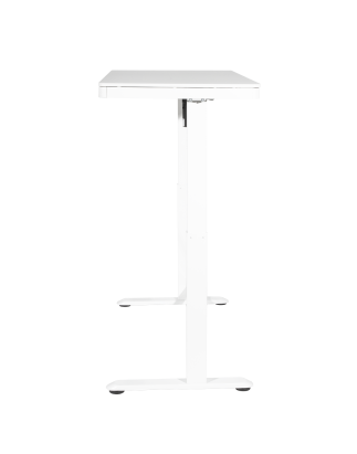 Dellonda White Electric Adjustable Standing Desk with USB & Drawer, 1200 x 600mm