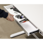 Dellonda White Electric Adjustable Standing Desk with USB & Drawer, 1200 x 600mm