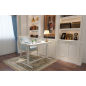 Bureau debout réglable électrique Dellonda blanc avec USB et tiroir, 1200 x 600 mm