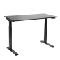 Dellonda Black Electric Adjustable Office Standing Desk, Quiet & Fast 1200x600mm