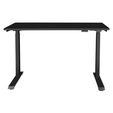 Dellonda Black Electric Adjustable Office Standing Desk, Quiet & Fast 1200x600mm