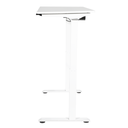 Dellonda White Electric Adjustable Office Standing Desk, Quiet & Fast 1200x600mm