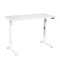 Dellonda White Electric Adjustable Office Standing Desk, Quiet & Fast 1200x600mm