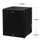 Baridi 25L Ultra Quiet Drinks & Wine Mini Cooler Fridge with LED Light, Black