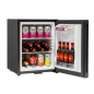 Baridi 35L Ultra Quiet Drinks & Wine Mini Cooler Fridge with LED Light, Black