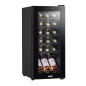 Baridi 18 Bottle Wine Cooler Fridge with Digital Touchscreen Controls & LED Light, Black