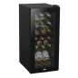 Baridi 18 Bottle Wine Cooler Fridge with Digital Touchscreen Controls & LED Light, Black