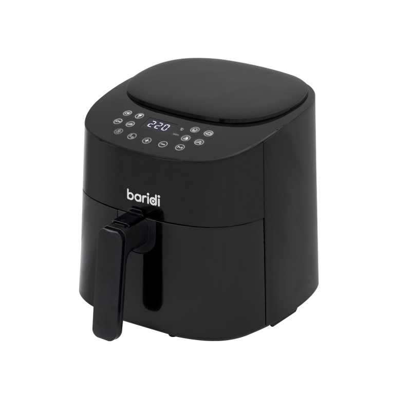 Baridi 3.5L Low Fat Air Fryer with Digital Rapid Air Oil Free Circulation System, 1300W, 8 Presets