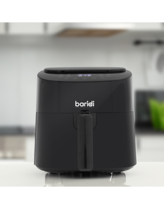 Baridi 3.5L Low Fat Air Fryer with Digital Rapid Air Oil Free Circulation System, 1300W, 8 Presets