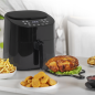 Friteuse à air Baridi 3,5 L faible en gras avec système de circulation numérique rapide sans huile, 1 300 W, 8 préréglages