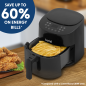 Baridi 3.5L Low Fat Air Fryer with Digital Rapid Air Oil Free Circulation System, 1300W, 8 Presets