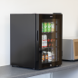 Baridi 60L Beer & Drinks Fridge with LED Light, Black and Glass Door