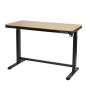 Dellonda Oak Electric Adjustable Standing Desk with USB & Drawer, 1200 x 600mm