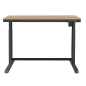 Dellonda Oak Electric Adjustable Standing Desk with USB & Drawer, 1200 x 600mm