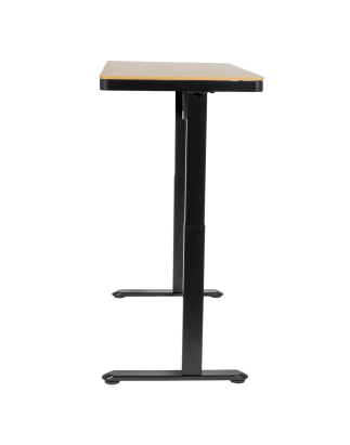 Dellonda Oak Electric Adjustable Standing Desk with USB & Drawer, 1200 x 600mm