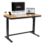 Dellonda Oak Electric Adjustable Standing Desk with USB & Drawer, 1200 x 600mm