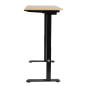 Dellonda Oak Electric Adjustable Office Standing Desk, Quiet, 70kg, 1200 x 600mm