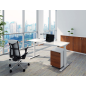 Dellonda Single Motor Height-Adjustable Electric Sit & Stand Desk with White Desktop & Frame