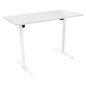 Dellonda Single Motor Height-Adjustable Electric Sit & Stand Desk with White Desktop & Frame