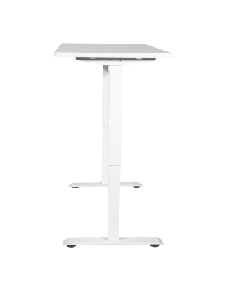 Dellonda Single Motor Height-Adjustable Electric Sit & Stand Desk with White Desktop & Frame