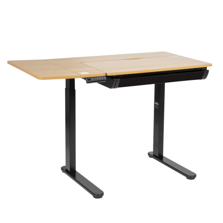 Dellonda Electric Standing Drafting Desk Ergonomic Drawing Sit/Stand Table 0-40°