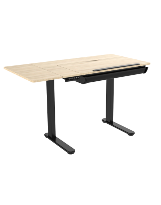 Dellonda Electric Standing Drafting Desk Ergonomic Drawing Sit/Stand Table 0-40°