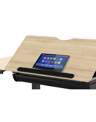 Dellonda Electric Standing Drafting Desk Ergonomic Drawing Sit/Stand Table 0-40°