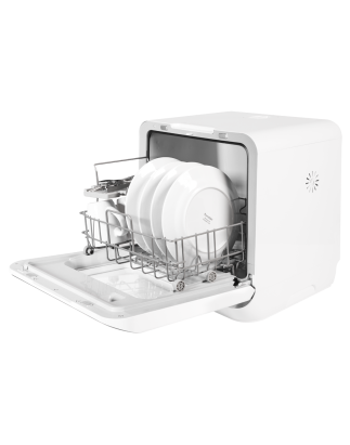 Dellonda 3 Place Settings Mini Portable Tabletop Dishwasher with 7 Wash Functions