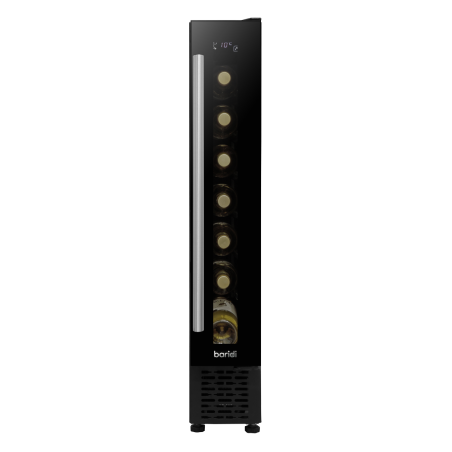 Baridi 7 Bottle 15cm Slim Wine Cooler with Digital Touchscreen Controls, Black