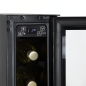 Baridi 7 Bottle 15cm Slim Wine Cooler with Digital Touchscreen Controls, Black