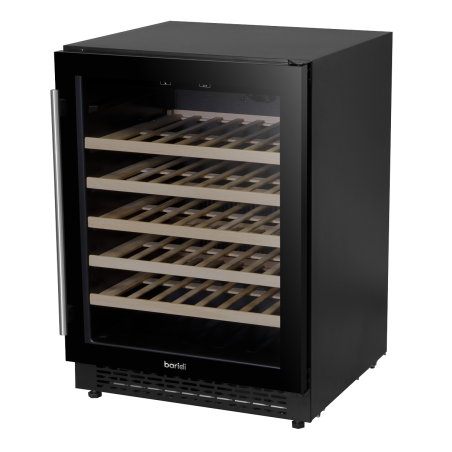 Baridi 54 Bottle Wine Cellar Fridge with Digital Touch Screen Controls, Black