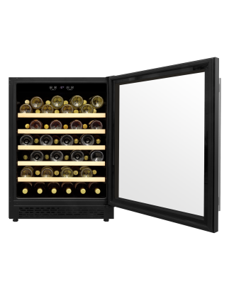 Baridi 54 Bottle Wine Cellar Fridge with Digital Touch Screen Controls, Black