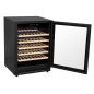 Baridi 54 Bottle Wine Cellar Fridge with Digital Touch Screen Controls, Black