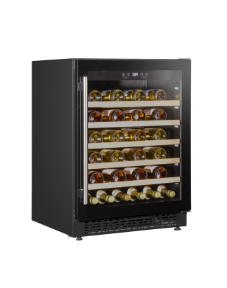 Baridi 54 Bottle Wine Cellar Fridge with Digital Touch Screen Controls, Black