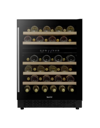 Baridi 46 Bottle Wine Cellar Fridge with Digital Touch Screen Controls, Black