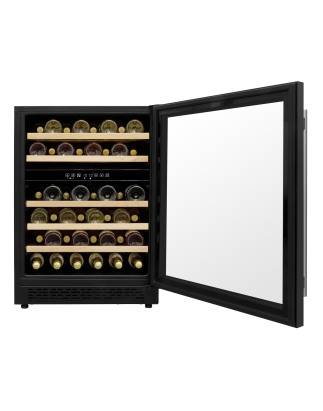 Baridi 46 Bottle Wine Cellar Fridge with Digital Touch Screen Controls, Black