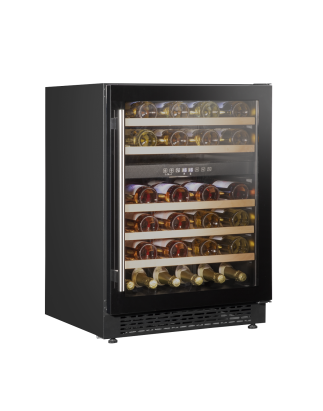 Baridi 46 Bottle Wine Cellar Fridge with Digital Touch Screen Controls, Black